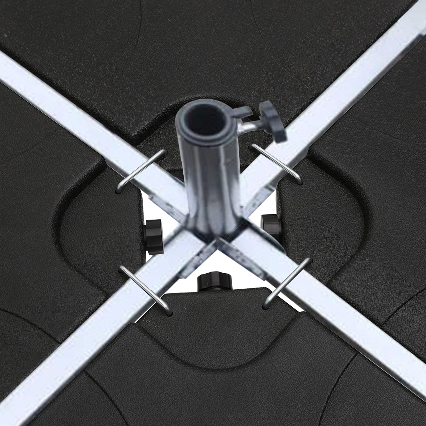 Teedor Heavy-Duty 4PCS Offset Patio Umbrella Stand Cantilever