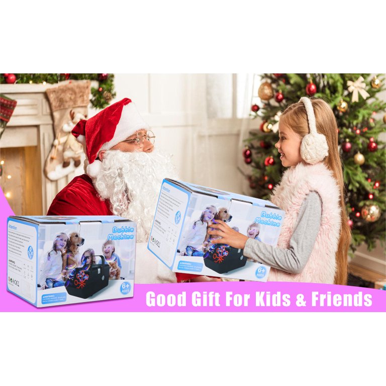 Teedor Bubble Machine, Automatic Bubble Blower, 3500-6000 Bubbles Per Minute, Plug-in Kids Bubble Maker for Parties Wedding Birthday Indoor & Outdoor Use