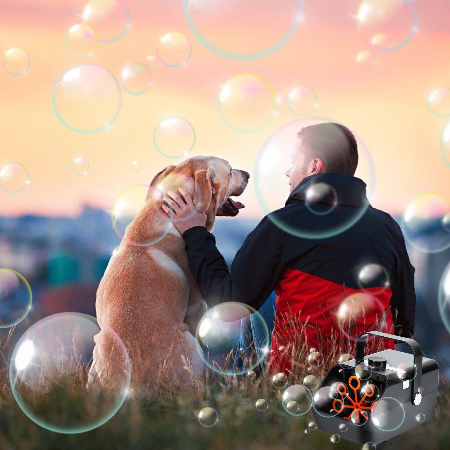 Teedor Bubble Machine, 3500-6000 Bubbles Per Minute