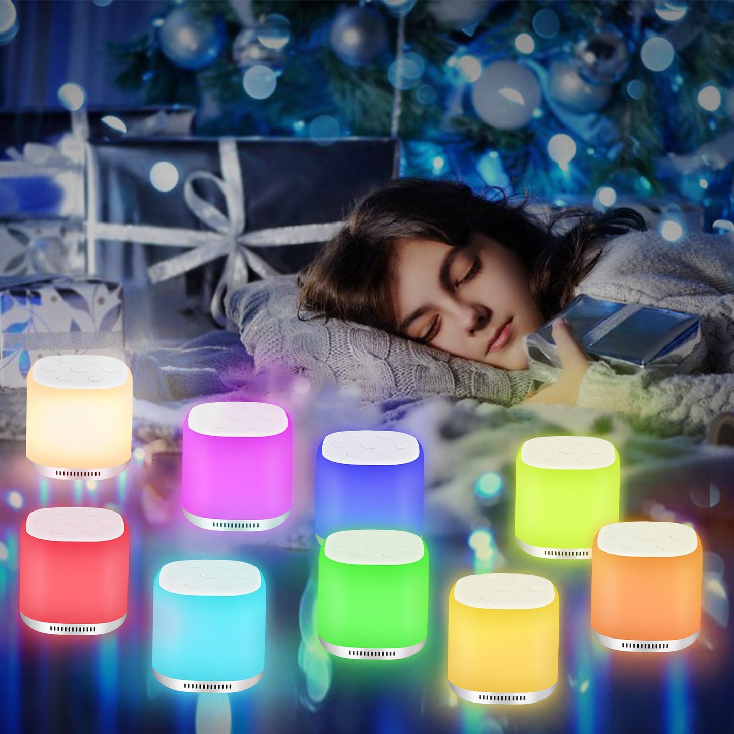 White Noise Sound Machine with 34 Soothing Sounds, Baby Night Light Built, Auto-Off Timer & Memory Features for Better Sleep and Feeding，for Baby Kid Adult