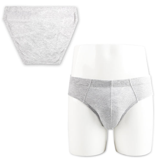 Olanbrane Men's Cotton Tag-Free Classics Briefs(Pack of 3, 10 or 10 Gray)